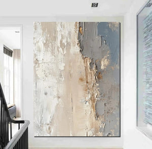 Palette Knife Paintings, Hand Painted Canvas Art, Modern Paintings for Living Room, Simple Painting Ideas for Bedroom-Art Painting Canvas