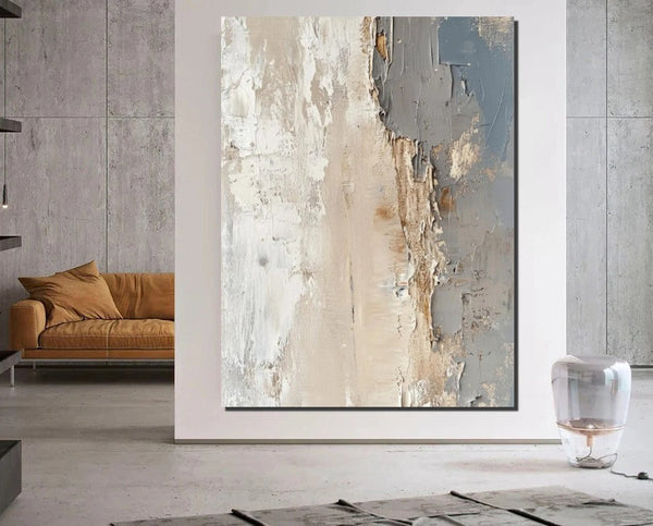 Palette Knife Paintings, Hand Painted Canvas Art, Modern Paintings for Living Room, Simple Painting Ideas for Bedroom-Art Painting Canvas