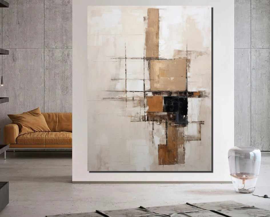 Extra Large Paintings for Living Room, Abstract Acrylic Painting, Hand Painted Wall Art Paintings, Modern Abstract Art for Dining Room-Art Painting Canvas