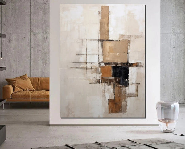 Extra Large Paintings for Living Room, Abstract Acrylic Painting, Hand Painted Wall Art Paintings, Modern Abstract Art for Dining Room-Art Painting Canvas