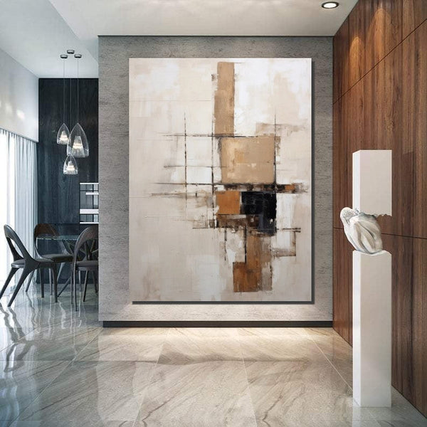Extra Large Paintings for Living Room, Abstract Acrylic Painting, Hand Painted Wall Art Paintings, Modern Abstract Art for Dining Room-Art Painting Canvas