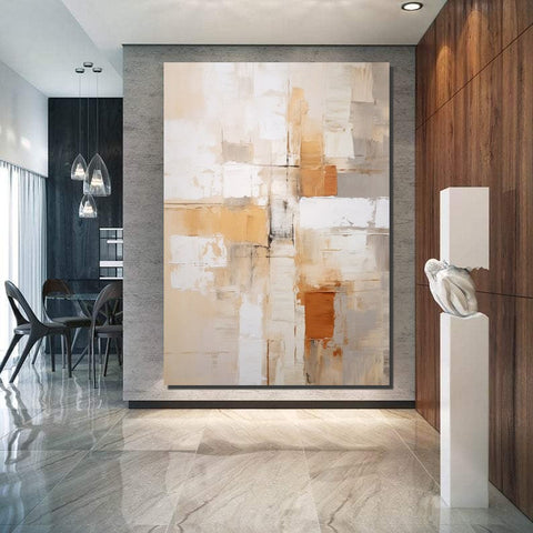 Simple Wall Art Ideas, Modern Abstract Painting, Buy Art Online, Large Acrylic Canvas Paintings, Dining Room Abstract Paintings-Art Painting Canvas