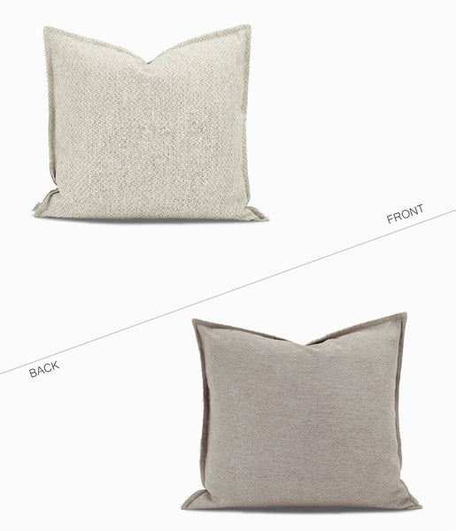 Large Square Modern Throw Pillows for Couch, Large Brown Throw Pillow for Interior Design, Contemporary Modern Sofa Pillows, Simple Decorative Throw Pillows-Art Painting Canvas