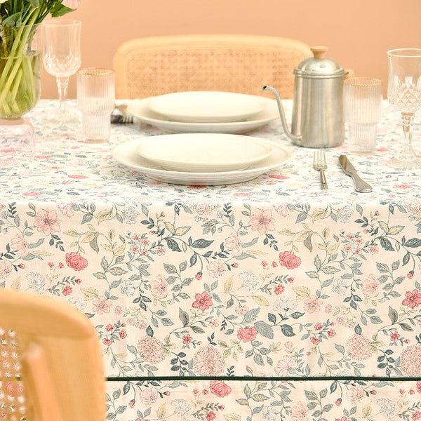 Country Farmhouse Tablecloth, Rustic Table Covers for Kitchen, Large Rectangle Tablecloth for Dining Room Table, Square Tablecloth for Round Table-Art Painting Canvas