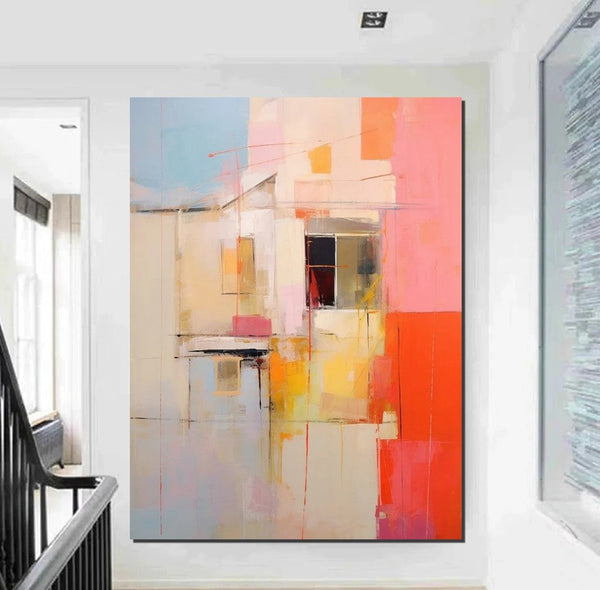 Acrylic Abstract Art, Modern Abstract Acrylic Painting, Living Room Wall Painting, Extra Large Paintings, Large Paintings for Living Room-Art Painting Canvas