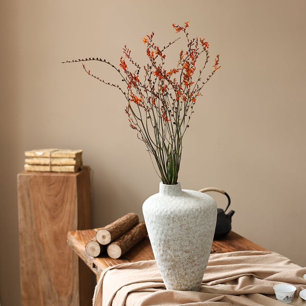 Dried Fire Orchid Bouquet, Natural Decorations, Flower Arrangement, Handmade Artificial Flower, Natural Dried Flowers-Art Painting Canvas