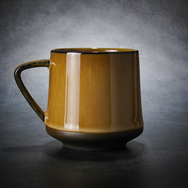 Large Tea Cup, Large Pottery Coffee Cup, 8 oz Ceramic Coffee Mug, Latte Coffee Cup, Handmade Coffee Cup-Art Painting Canvas