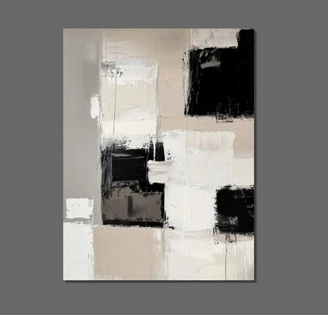 Modern Acrylic Canvas Painting, Oversized Wall Art Painting for Sale, Heavy Texture Paintings, Palette Knife Paniting, Acrylic Painting on Canvas-Art Painting Canvas