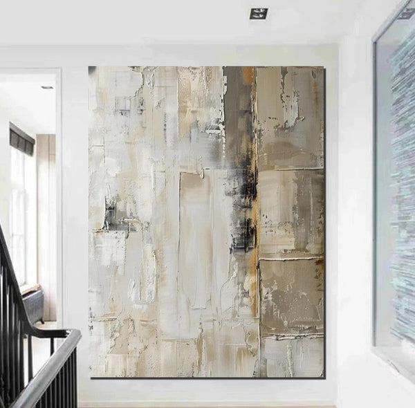 Oversized Wall Art Painting for Sale, Modern Acrylic Canvas Painting, Heavy Texture Paintings, Palette Knife Paniting, Acrylic Painting on Canvas-Art Painting Canvas