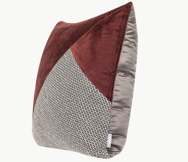 Red Modern Sofa Throw Pillows, Red Decorative Throw Pillows for Couch, Large Abstract Contemporary Throw Pillow for Interior Design-Art Painting Canvas