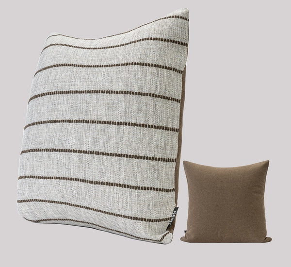 Contemporary Throw Pillow for Interior Design, Large Abstract Decorative Throw Pillows, Geometric Square Modern Throw Pillows for Couch-Art Painting Canvas