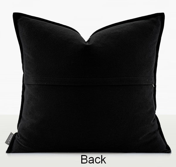 Large Modern Sofa Pillow Cases, Black Decorative Pillow Covers, Cheetah Modern Pillows for Couch, Abstract Decorative Throw Pillows for Living Room-Art Painting Canvas