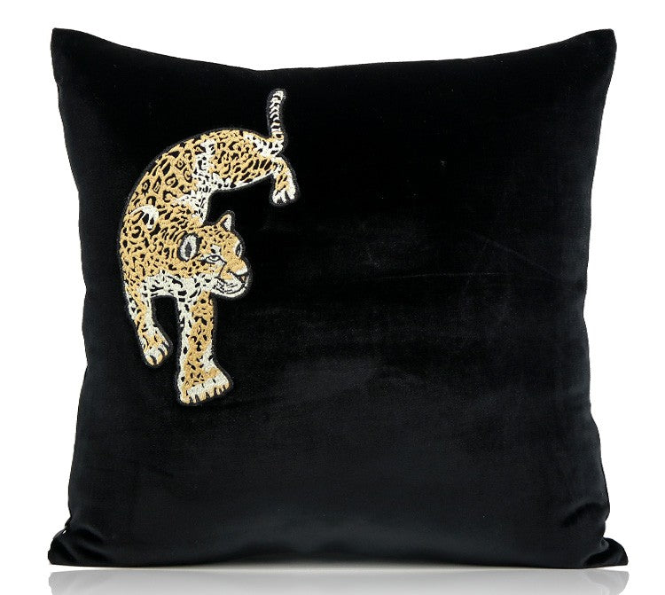 Cheetah Print Throw Pillows, Modern Sofa Pillows Covers, Wild Animal Decor Accents, Living Room Cushions