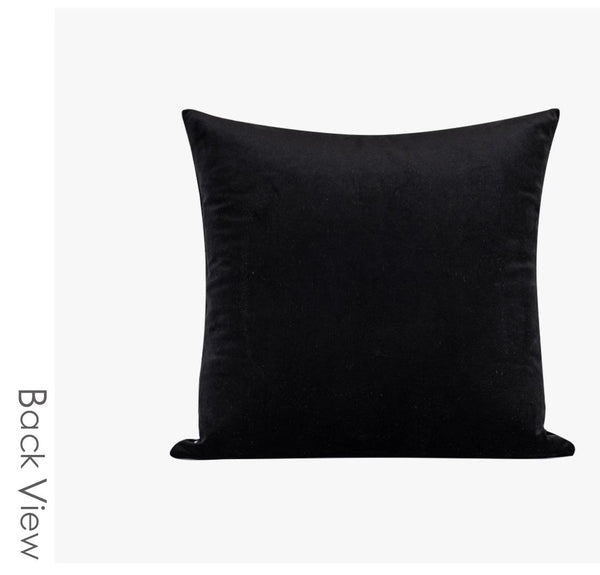 Abstract Contemporary Throw Pillow for Living Room, Black Decorative Throw Pillows for Couch, Large Modern Sofa Throw Pillows-Art Painting Canvas