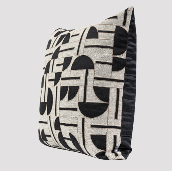 Geometric Contemporary Pillows, Abstract Decorative Throw Pillows, Square Modern Throw Pillows for Couch, Large Simple Throw Pillow for Interior Design-Art Painting Canvas