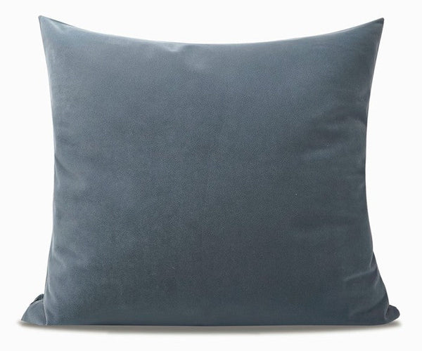 Abstract Blue Decorative Throw Pillows, Large Simple Throw Pillow for Interior Design, Geomeric Contemporary Square Modern Throw Pillows for Couch-Art Painting Canvas