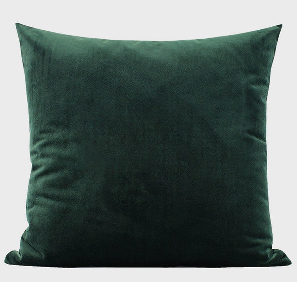 Abstract Green Decorative Throw Pillows, Geometric Square Modern Throw Pillows for Couch, Large Contemporary Throw Pillow for Interior Design-Art Painting Canvas