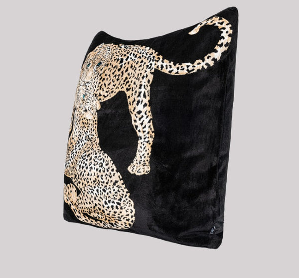 Abstract Contemporary Pillow for Couch, Leopard Decorative Sofa Pillows, Large Modern Sofa Throw Pillows for Bedroom-Art Painting Canvas