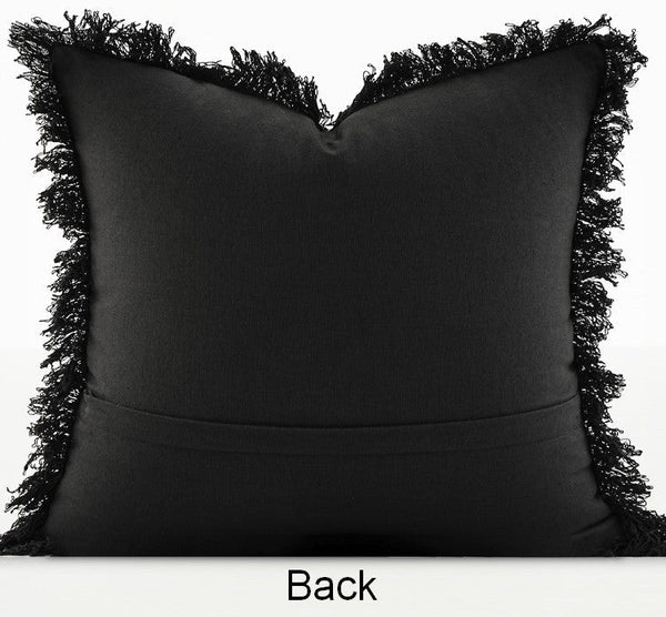 Ethnic Square Modern Throw Pillows for Couch, Contemporary Modern Sofa Pillows, Decorative Throw Pillows for Bedroom, Large Throw Pillow for Interior Design-Art Painting Canvas
