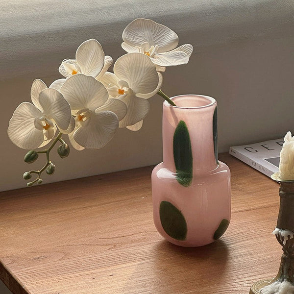 Handmade Glass Bud Vases, Flower Vases on Table, Vintage Small Glass Flower Vases, Water Holding Flower Vases-Art Painting Canvas