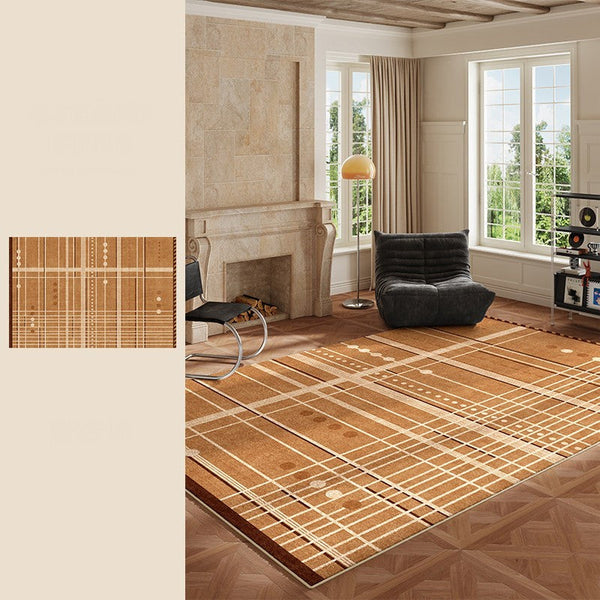 Large Contemporary Area Rugs for Dining Room, Modern Living Room Rug Ideas, Mid Century Modern Rugs for Bedroom-Art Painting Canvas