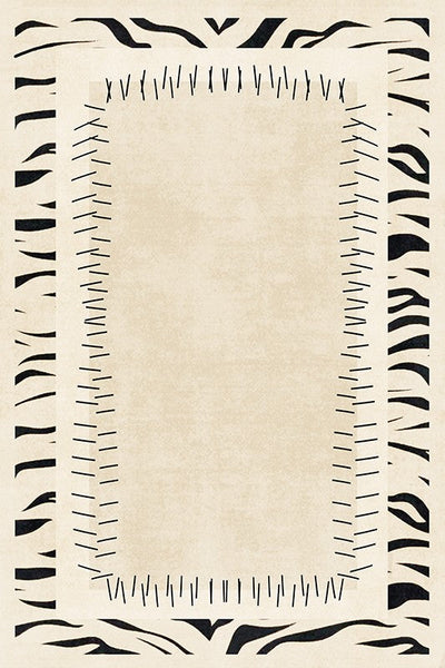 Abstract Cream Color Modern Carpets for Living Room, Modern Rugs for Dining Room, Soft Contemporary Rugs for Bedroom, Mid Century Modern Rugs Next to Bed-Art Painting Canvas