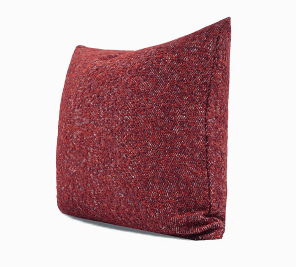 Large Abstract Throw Pillows for Couch, Contemporary Throw Pillow for Living Room, Red Modern Square Pillows, Modern Sofa Throw Pillows-Art Painting Canvas