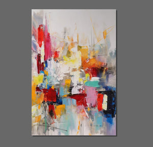 Simple Abstract Art, Wall Art Paintings for Bedroom, Large Paintings for Dining Room, Acrylic Painting on Canvas, Simple Modern Art Paintings-Art Painting Canvas