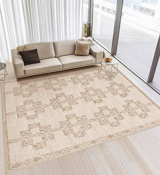 Abstract Modern Rug Ideas for Bedroom, Contemporary Area Rugs for Dining Room, Geometric Modern Rug Placement Ideas for Living Room