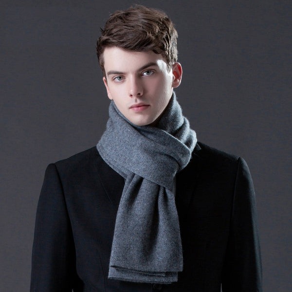 Formal Men Scarf Styles, Business Wool Scarf for Gentleman, Modern Casual Scarf Men, Men's Wool Scarf Winter, Men's Winter Scarf, Thick Wool Scarf for Men