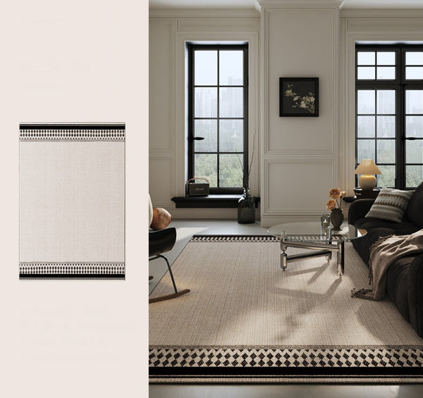 Modern Area Rugs under Sofa, Abstract Contemporary Rugs for Bedroom, Large Modern Rugs for Living Room, Dining Room Floor Rugs, Modern Carpets for Office-Art Painting Canvas