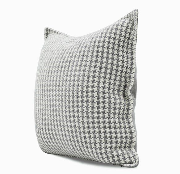 Gray Chequer Modern Sofa Pillows, Large Decorative Throw Pillows, Contemporary Square Modern Throw Pillows for Couch, Abstract Throw Pillow for Interior Design-Art Painting Canvas