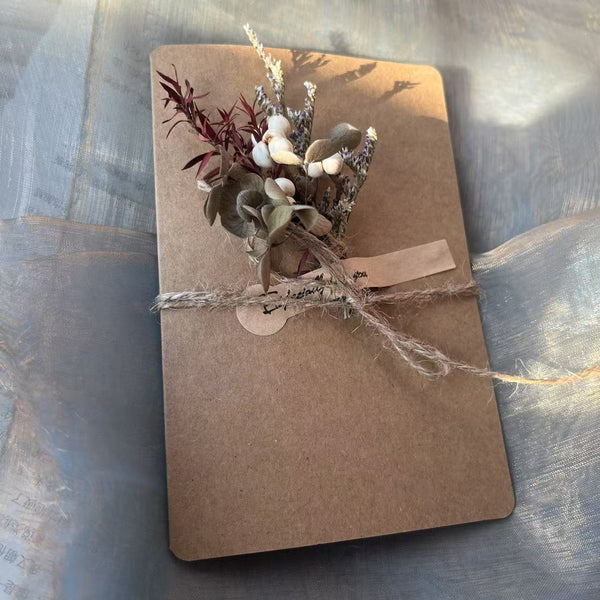 Creative Birthday Greeting Card, Wedding Greeting Card, Unique Anniversary Greeting Card, Beautiful Valentine's Day Greeting Card, Original Handmade Dried Flower Greeting Cards-Art Painting Canvas