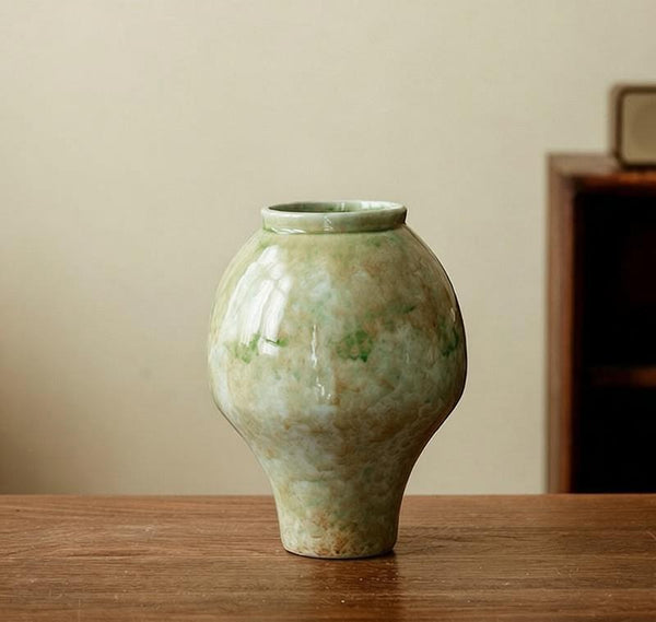 Centerpiece Ceramic Bud Vases, Porcelain Flower Vases, Flower Vases on Table, Handmade Water Holding Flower Vase-Art Painting Canvas