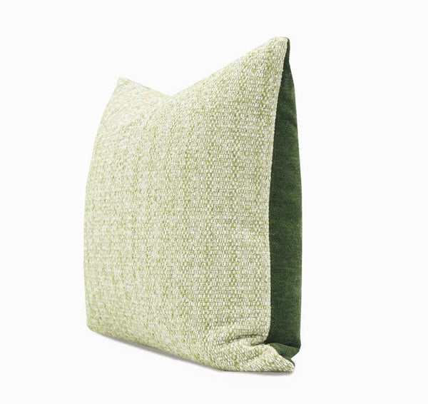 Green White Modern Sofa Pillows, Large Square Modern Throw Pillows for Couch, Simple Throw Pillow for Interior Design, Large Decorative Throw Pillows-Art Painting Canvas