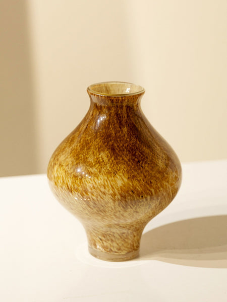 Modern Glass Bud Vases, Centerpiece Vases on Table, Handmade Liuli Vases, Color Glaze Vase, Contemporary Vases for Modern Home Decor-Art Painting Canvas