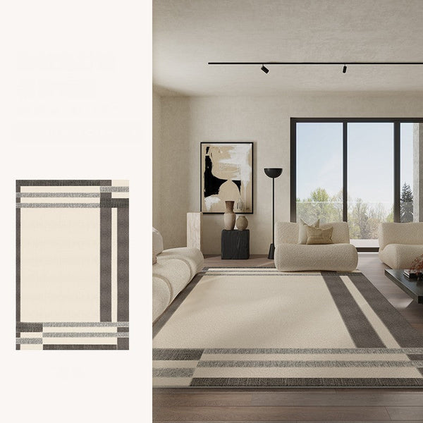 Geometric Contemporary Modern Rugs Next to Bed, Modern Carpets for Office, Abstract Area Rugs for Living Room, Modern Soft Rugs under Dining Room Table-Art Painting Canvas