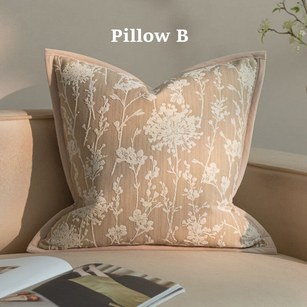 Modern Decorative Pillow Cover, Decorative Throw Pillows for Living Room, Decorative Pillow Arrangement Ideas for Couch, Modern Sofa Pillows-Art Painting Canvas