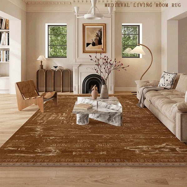 Mid Century Modern Rugs for Living Room, Geometric Contemporary Rugs, Abstract Contemporary Modern Rugs for Dining Room-Art Painting Canvas