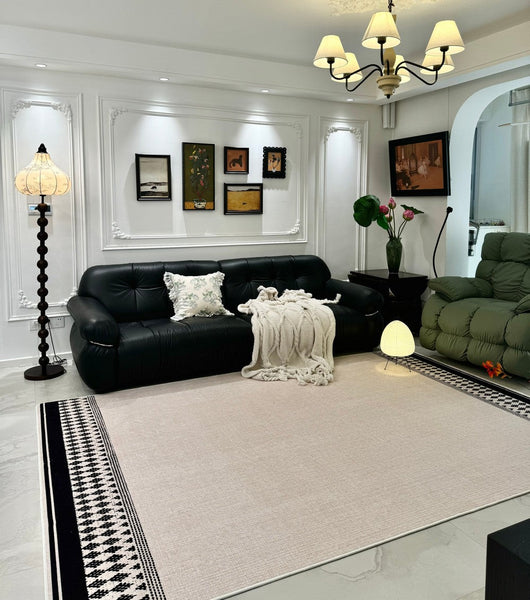 Modern Area Rugs under Sofa, Abstract Contemporary Rugs for Bedroom, Large Modern Rugs for Living Room, Dining Room Floor Rugs, Modern Carpets for Office-Art Painting Canvas