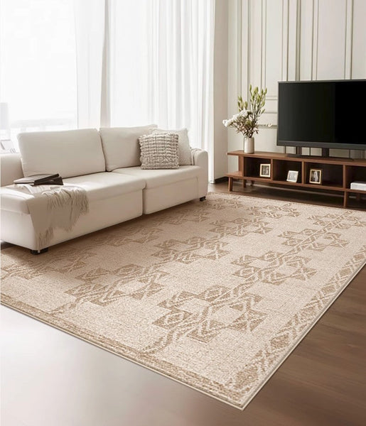 Abstract Modern Rug Ideas for Bedroom, Contemporary Area Rugs for Dining Room, Geometric Modern Rug Placement Ideas for Living Room-Art Painting Canvas