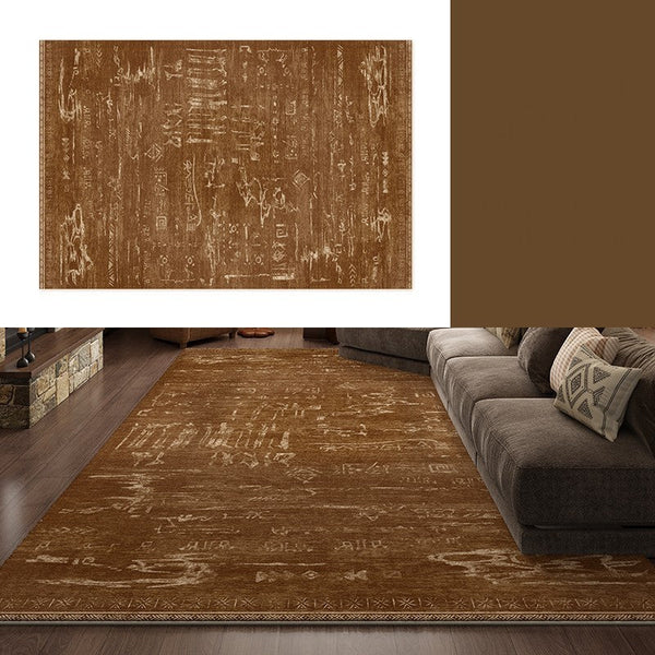 Mid Century Modern Rugs for Living Room, Geometric Contemporary Rugs, Abstract Contemporary Modern Rugs for Dining Room-Art Painting Canvas