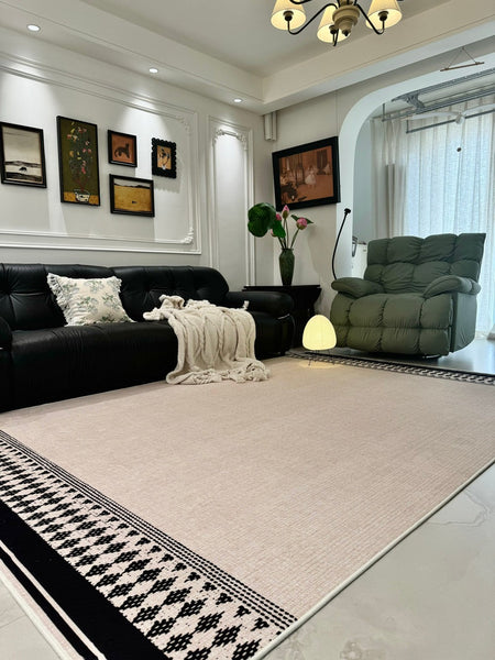 Modern Area Rugs under Sofa, Abstract Contemporary Rugs for Bedroom, Large Modern Rugs for Living Room, Dining Room Floor Rugs, Modern Carpets for Office-Art Painting Canvas