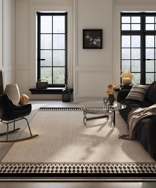 Large Modern Rugs for Living Room, Dining Room Floor Rugs, Modern Area Rugs under Sofa, Abstract Contemporary Rugs for Bedroom, Modern Carpets for Office-Art Painting Canvas