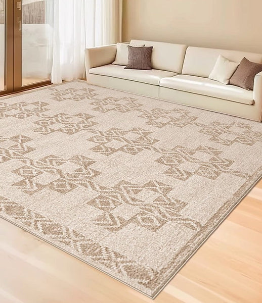 Modern Rug Ideas for Bedroom, Geometric Modern Rug Placement Ideas for Living Room, Contemporary Area Rugs for Dining Room-Art Painting Canvas