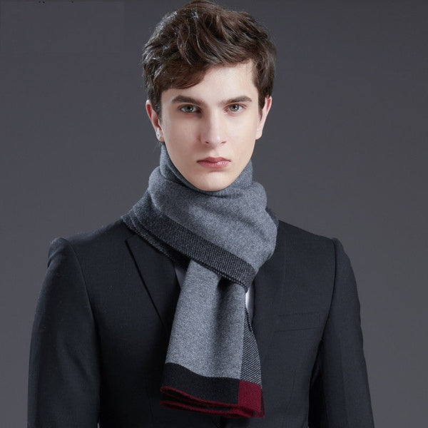 Casual Scarf Men, Men's Winter Scarf, Formal Men Scarf Styles, Modern Wool Scarf for Men, Men's Wool Scarf Winter, Business Wool Scarf for Gentleman