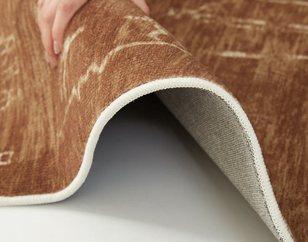 Mid Century Modern Rugs for Living Room, Geometric Contemporary Rugs, Abstract Contemporary Modern Rugs for Dining Room-Art Painting Canvas