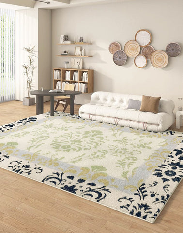 Entryway Modern Runner Rugs, Soft Contemporary Area Rugs Next to Bed, Abstract Area Rugs for Living Room, Modern Rugs for Dining Room-Art Painting Canvas