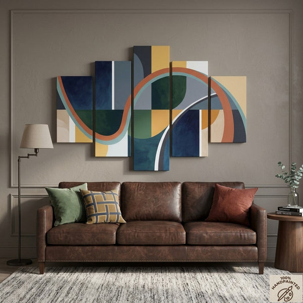 Modern Canvas Artwork for Living Room, Original Abstract Paintings, Large Abstract Wall Art Paintings-Art Painting Canvas