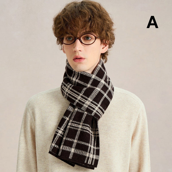 Business Wool Scarf for Gentleman, Formal Men Scarf Styles, Men's Winter Soft Wool Scarves, Men's Winter Scarf, Casual Scarf for Men, Men's Wool Scarf Winter